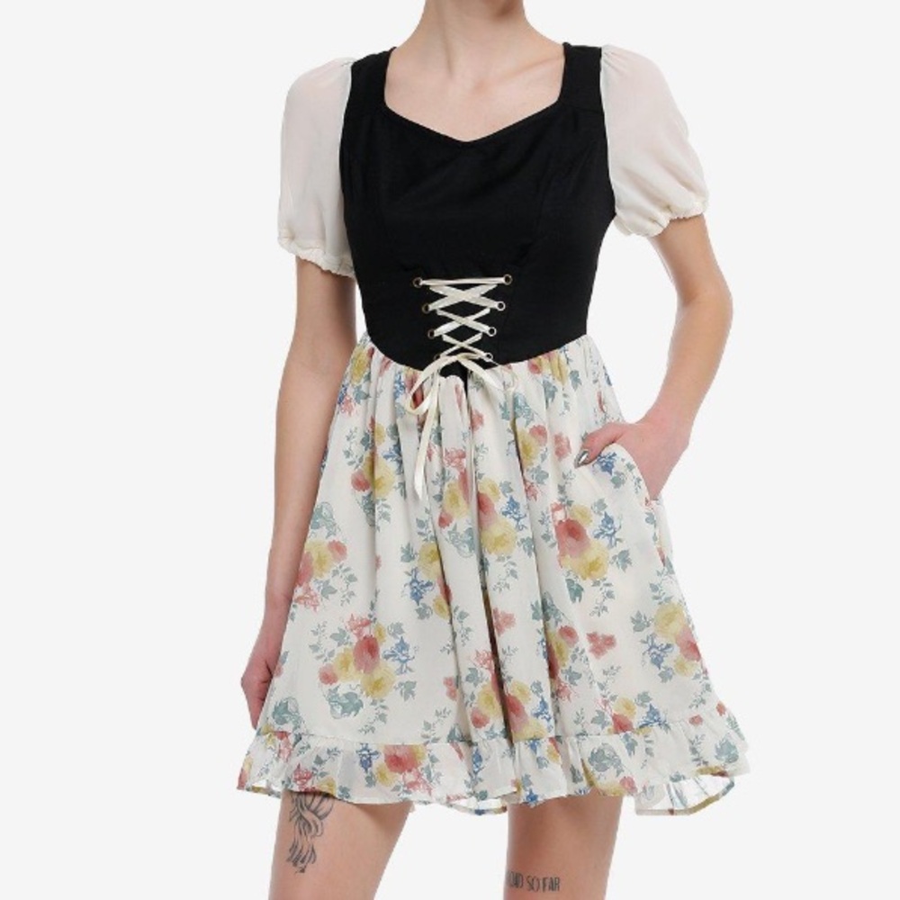 Disney Sleeping Beauty Blair Rose Corset Dress Hot Topic‎ Princess Cosplay